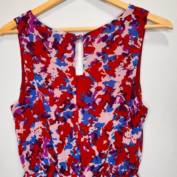 W118 by Walter Baker Red & Blue Scoop Neck Mini Dress Size Small - Picture 6 of 10
